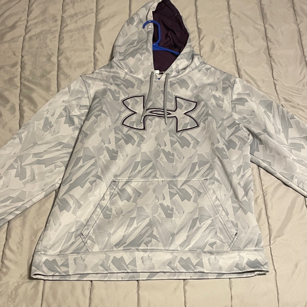 Under Armour Camo Hoodie with Purple Lining